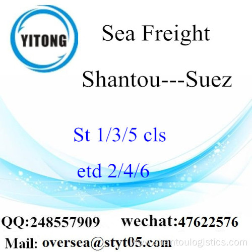 Shantou Port LCL Consolidation To Suez